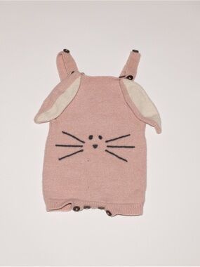 Shirley Bredal Hand Knitted Bunny Suit Romper